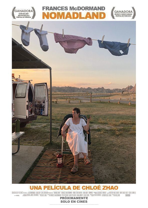 Nuevo trailer de NOMADLAND la película dirigida por Chloé Zhao y protagonizada por Frances McDorman